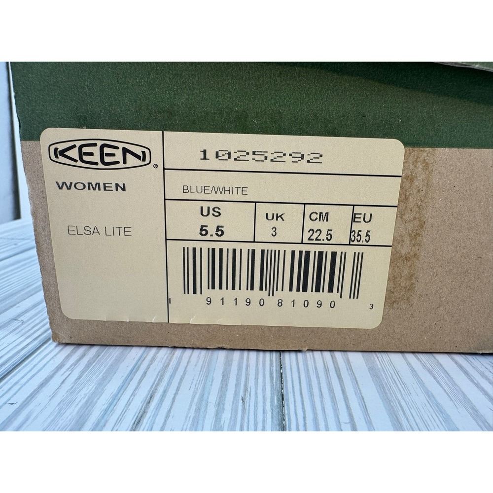 KEEN Elsa Lite Women's Tie Dye Blue White Canvas Sneakers Shoes Size 5.5‎ - Picture 2 of 5